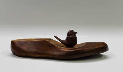  / Bronzový ptáček na střevíčku / Ota Janeček