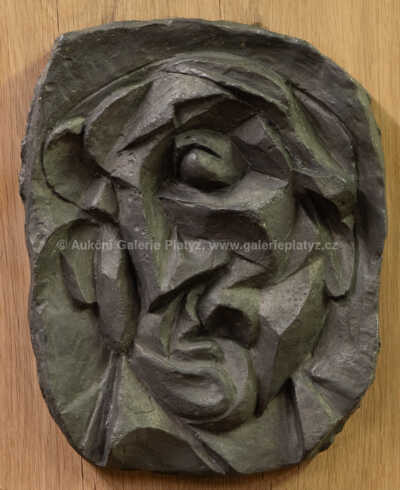  / Hlava - reliéf / Ota Janeček