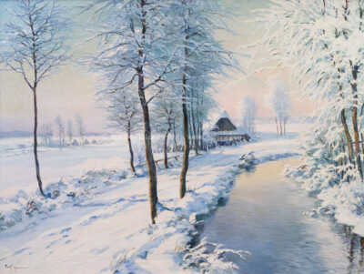  / Zimní nálada u Oldřiše / Gustav  Porš