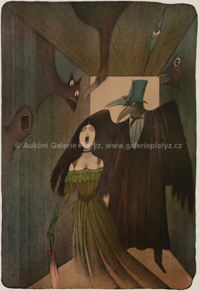  / Imaginární portrét E. A. Poea / Adolf Born