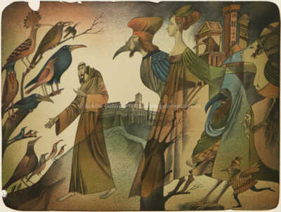  / Pozdrav Giottovi do Assisi / Adolf Born