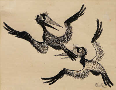  / Ptáci z knihy Anastazius Kočkorád Velký kouzelník / Jiří Trnka