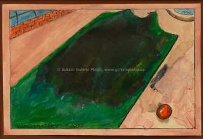  / Červený míč a cesta / Kamil Lhoták