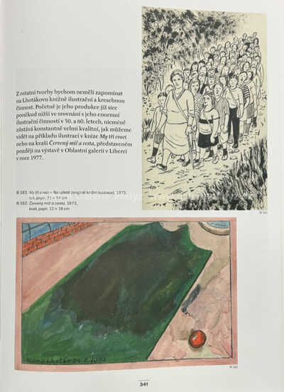  / Červený míč a cesta / Kamil Lhoták