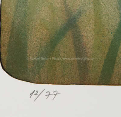  / Gejša na procházce s psíčky / Adolf Born