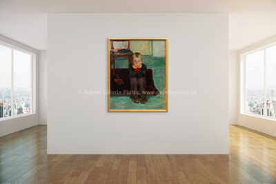  / Chlapec s autíčkem / Vilma Vrbová - Kotrbová