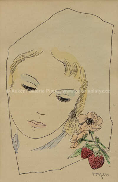  / Dívka s jahůdkami / Marie Čermínová - Toyen