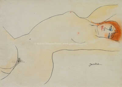  / Ležící nestydatý akt / Ota Janeček