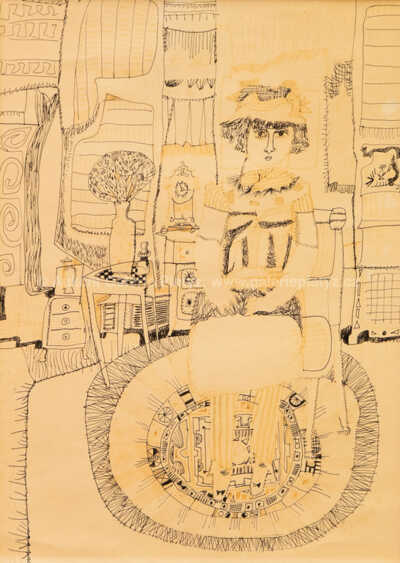  / Dáma v interiéru / Jiří Šlitr