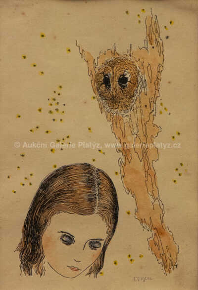  / Dívka a soví oči / Marie Čermínová - Toyen