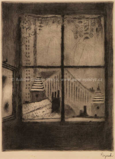  / Vzpomínka na Francii - Mansarda / Bohuslav Reynek