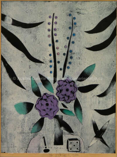  / Dva fialové květy / Karel Valter