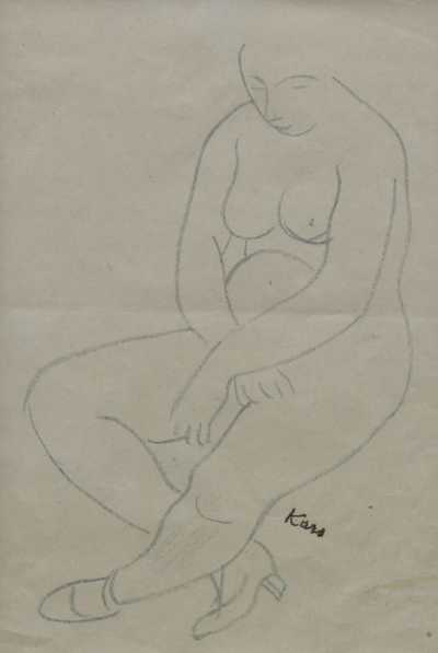  / Sedící akt / Georges Kars