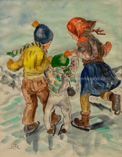  / Na bruslích / Marie Fischerová – Kvěchová