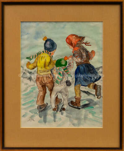 Marie Fischerová – Kvěchová - Na bruslích