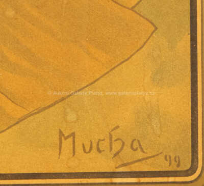  / Paravan s motivy z cyklu Denní doby / Alfons Mucha