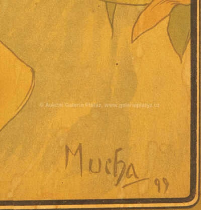  / Paravan s motivy z cyklu Denní doby / Alfons Mucha