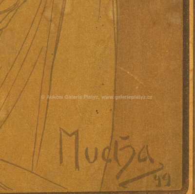  / Paravan s motivy z cyklu Denní doby / Alfons Mucha