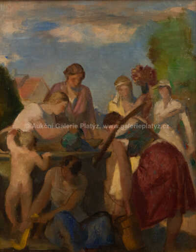  / Ženy u kašny / Jakub Obrovský