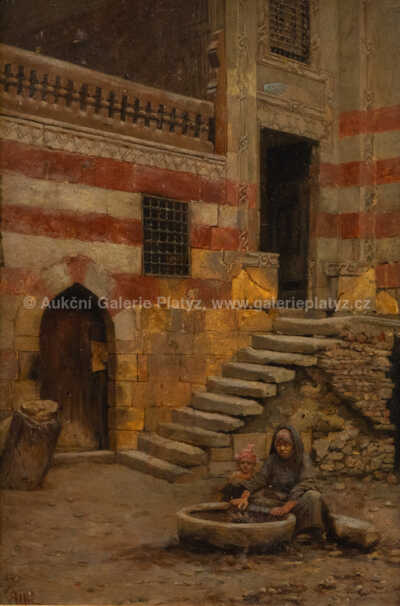  / Nádvoří domu šejka Sadata, Káhira / Emil Uhl