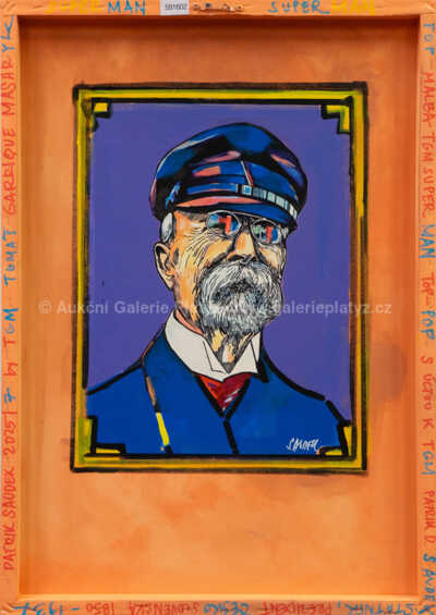  / Tomáš Garrigue Masaryk - oboustranný obraz / Patrik Saudek