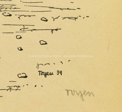  / Školní potřeby a tabule (z cyklu Střelnice) / Marie Čermínová - Toyen