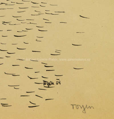  / Pláč mezi ptačími klecemi (z cyklu Střelnice) / Marie Čermínová - Toyen