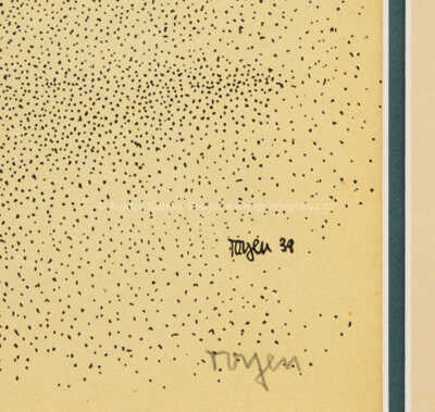  / Surrealistická krajina s ptáčky (z cyklu Střelnice) / Marie Čermínová - Toyen