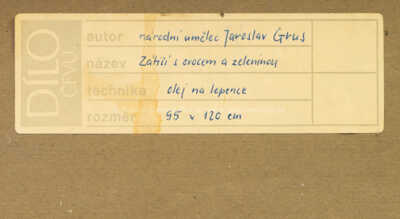  / Zátiší s ovocem a zeleninou / Jaroslav Grus