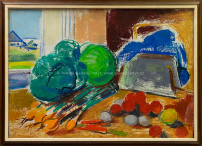 Jaroslav Grus - Zátiší s ovocem a zeleninou