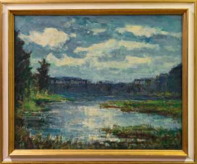 František Líbal - Rybník Purkráb v slunci