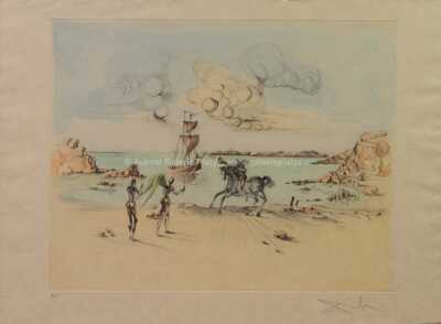  / Jezdec s trumpetou v zálivu Port Lligat / Salvador Dalí