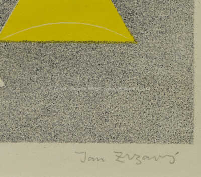  / Zátiší s vázami, loďkami a jablky / Jan  Zrzavý