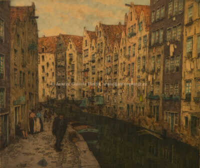  / Kanál v Amsterdamu / František Tavík Šimon