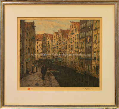 František Tavík Šimon - Kanál v Amsterdamu