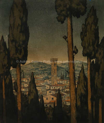  / Večer nad Fiesole, oblast Florencie / František Tavík Šimon