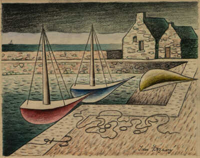  / Loďky v přístavu / Jan  Zrzavý