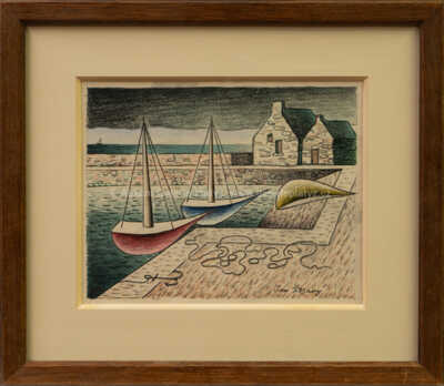 Jan  Zrzavý - Loďky v přístavu