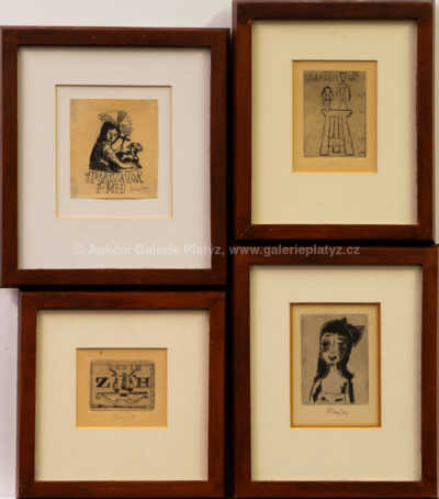František  Tichý - Konvolut čtyř kusů