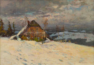  / Zima u chalupy / František Cína - Jelínek