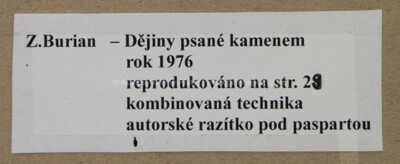  / Mapa nálezů / Zdeněk Burian