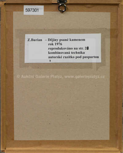  / Mapa nálezů / Zdeněk Burian