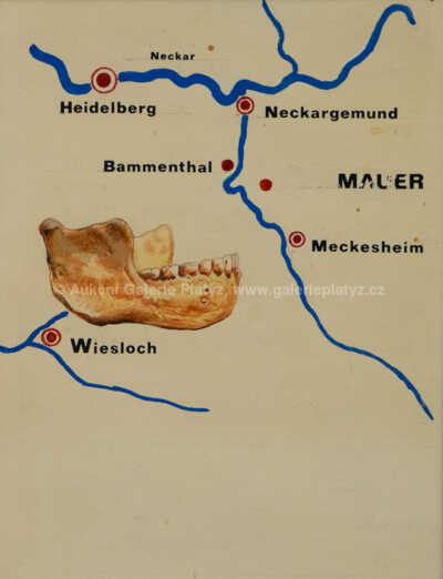  / Mapa nálezů / Zdeněk Burian