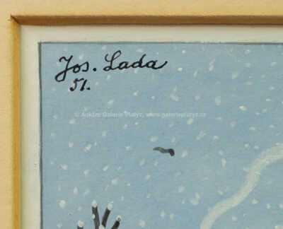  / Stavění sněhuláka / Josef Lada