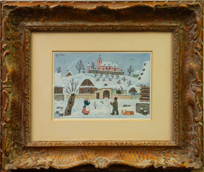 Stavění sněhuláka