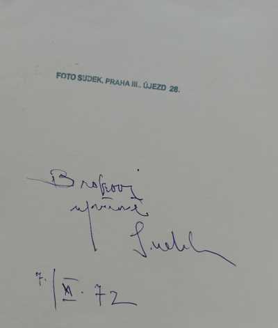  / Konvolut dvou fotografií / Josef Sudek