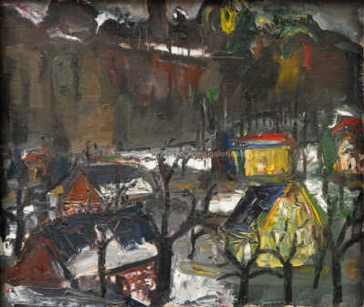  / Pohled do krajiny (oboustranný obraz) / František Jiroudek