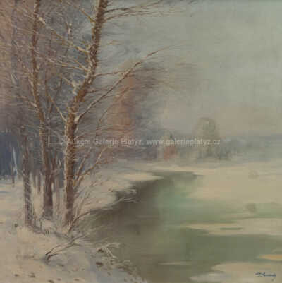  / Zima u řeky / Josef  Svoboda