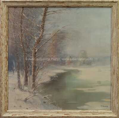 Josef  Svoboda - Zima u řeky