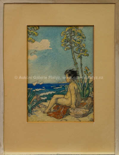 Marie Fischerová – Kvěchová - Na pláži